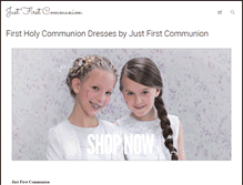 Tablet Screenshot of justfirstcommunion.co.uk